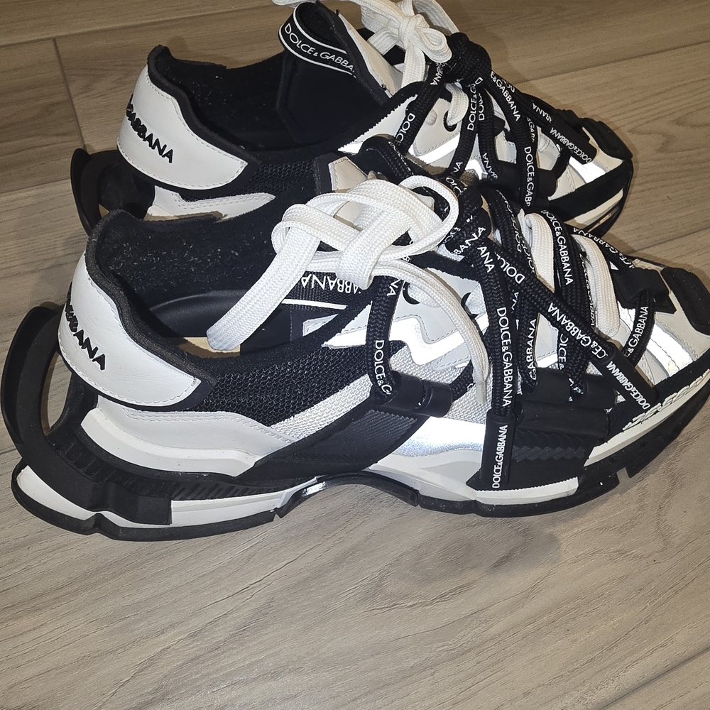 Dolce & Gabbana Black and White Sneakers